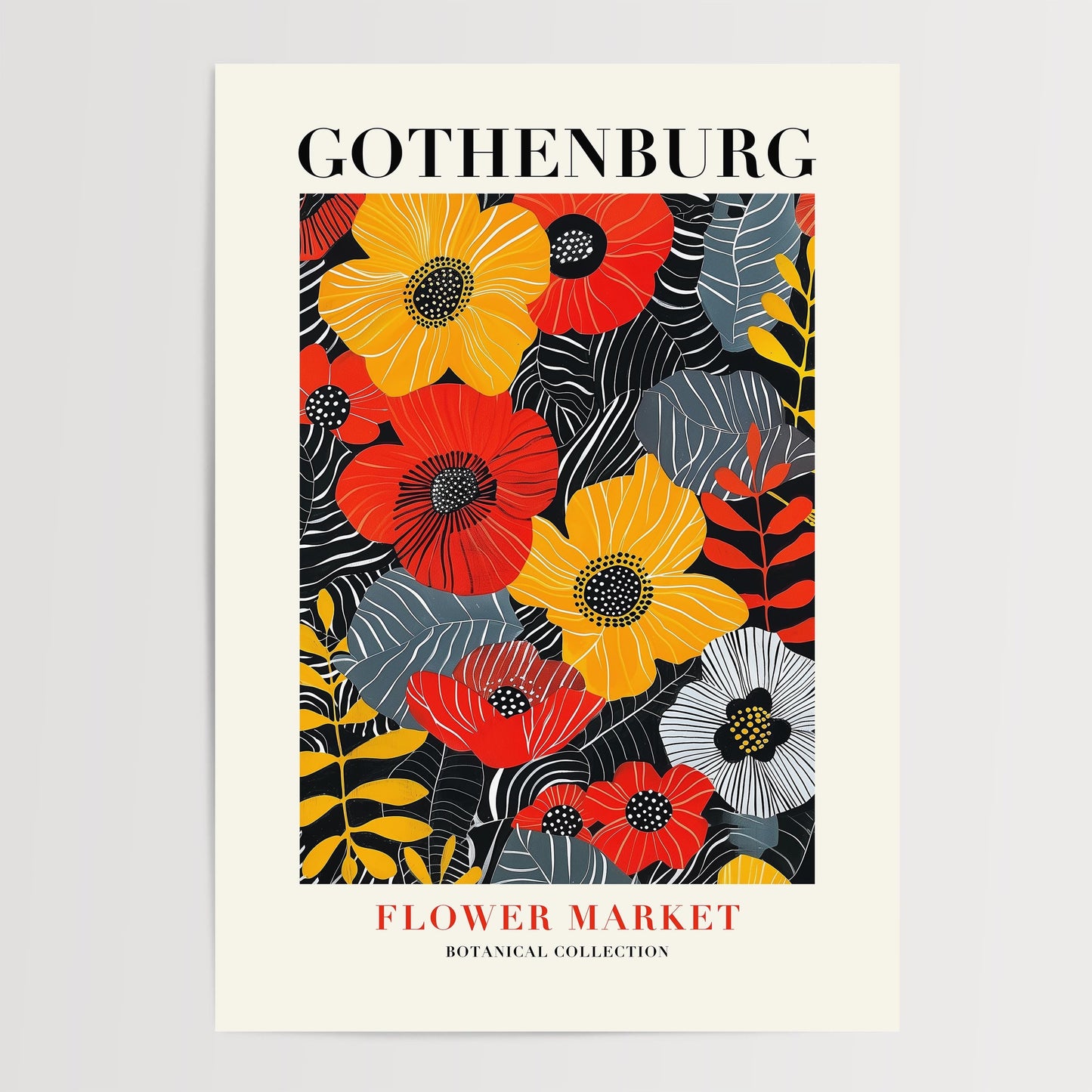 Gothenburg Flower Market Print