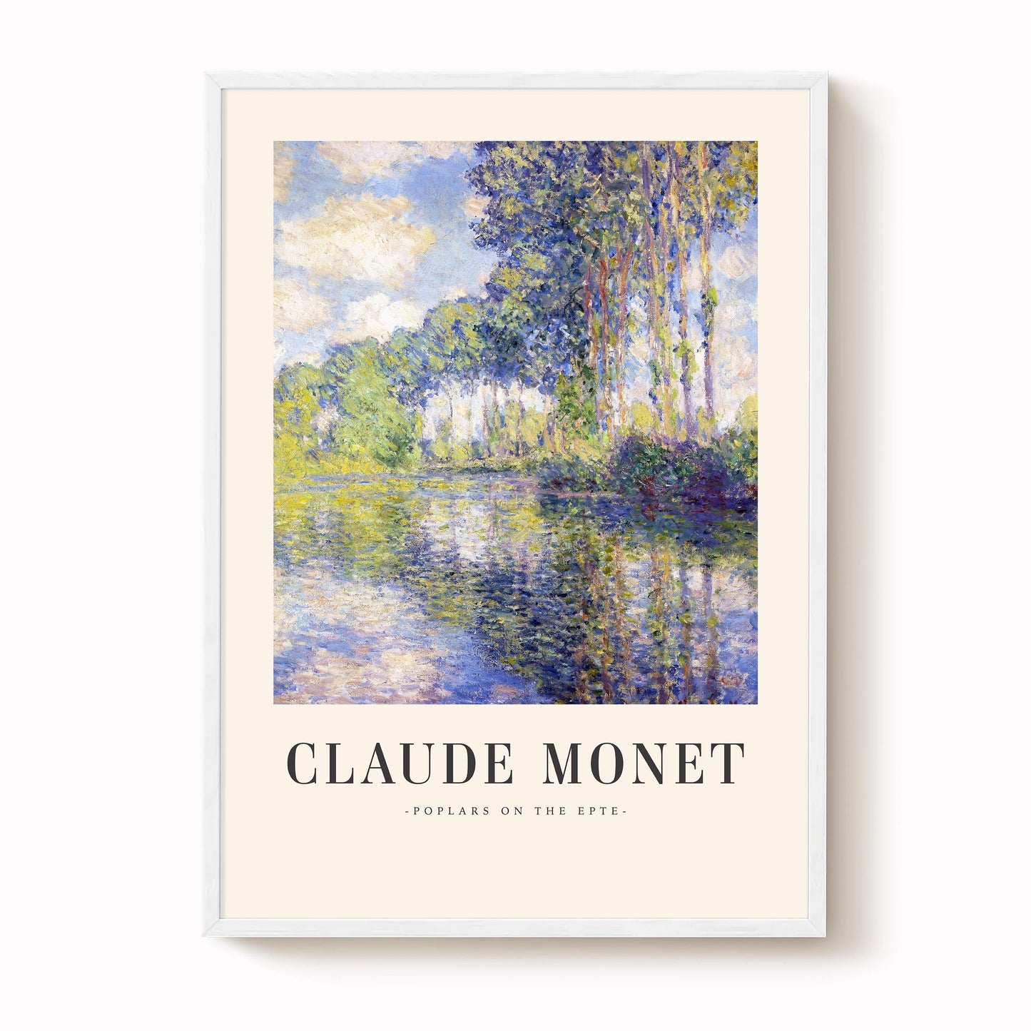 Monet - Poplars on the Epte Print