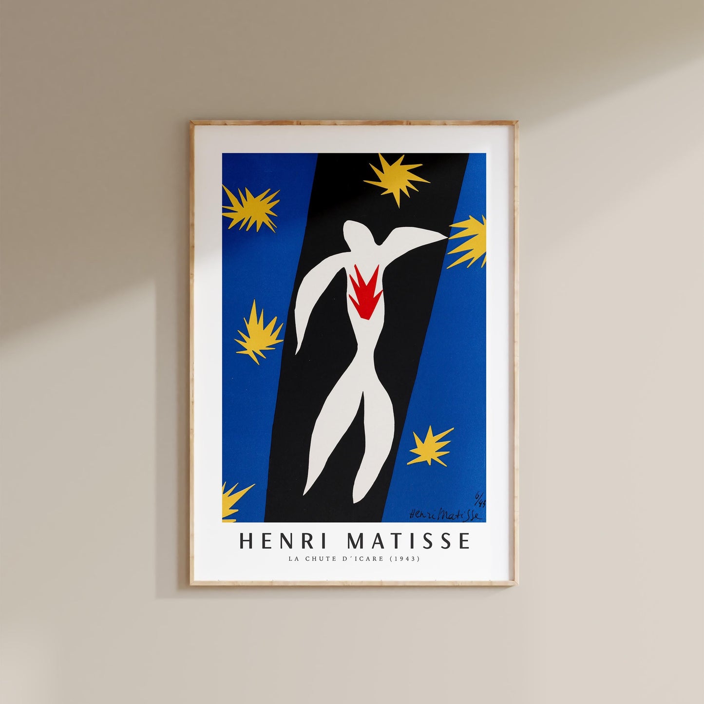 Henri Matisse - La Chute d'Icare (The Fall of Icarus) Art Print