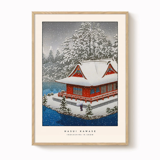 Hasui Kawase - Inokashira In Snow Print