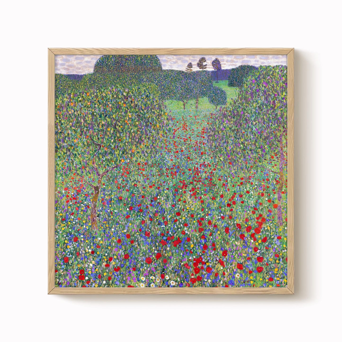Gustav Klimt - Poppy Meadow Art Print