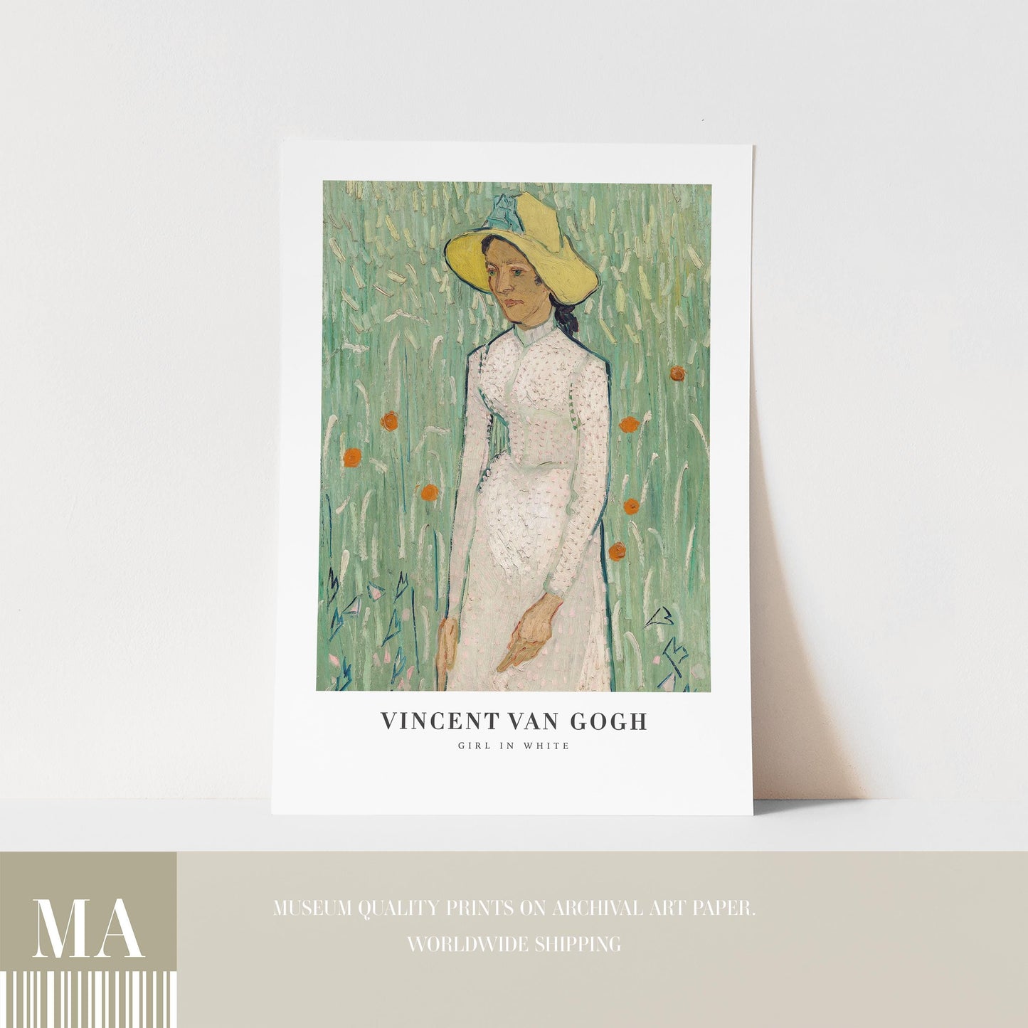 Van Gogh - Girl in White Print