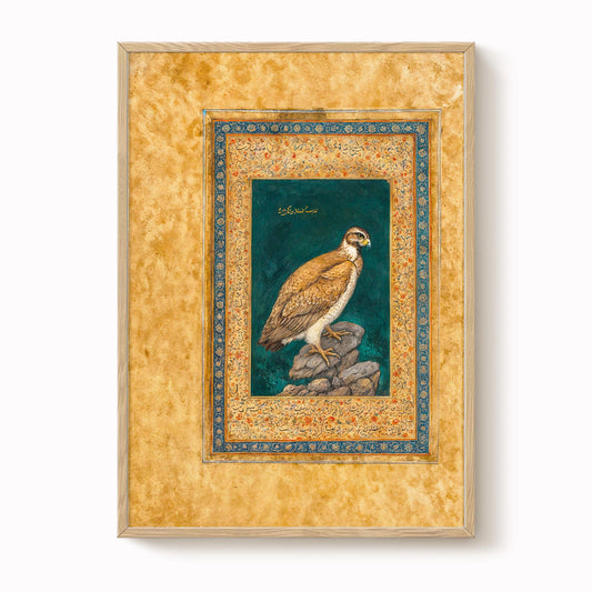 Mughal Golden Vulture Print
