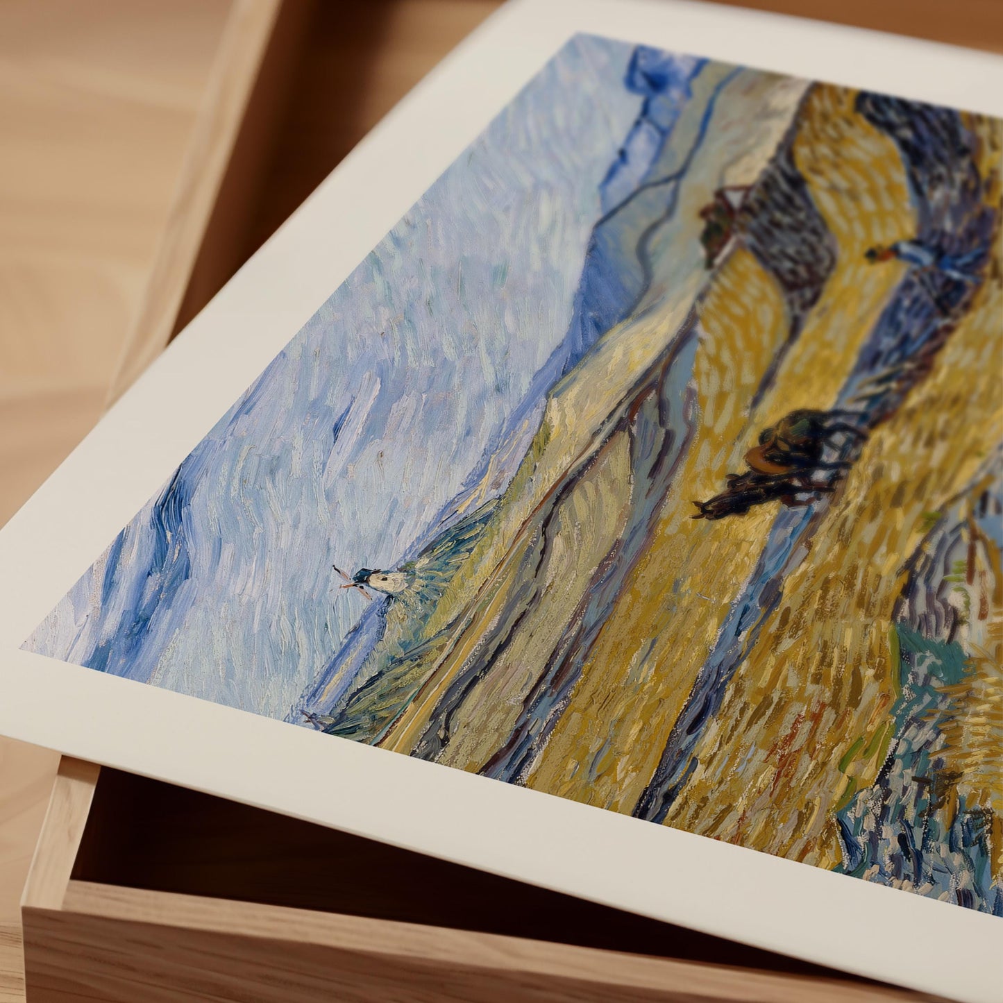 Van Gogh - Enclosed Fields with Ploughman