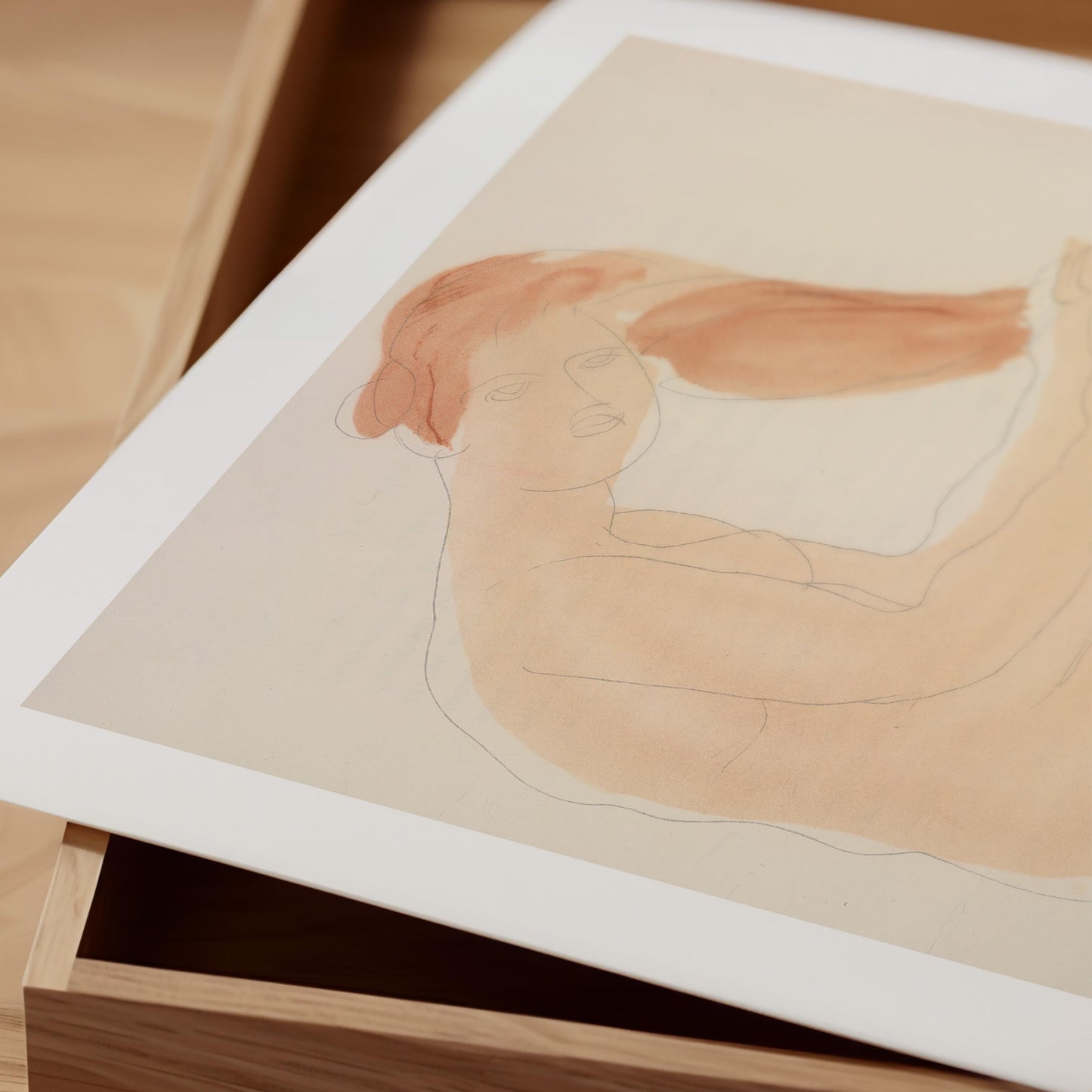 Auguste Rodin - Seated Nude Print