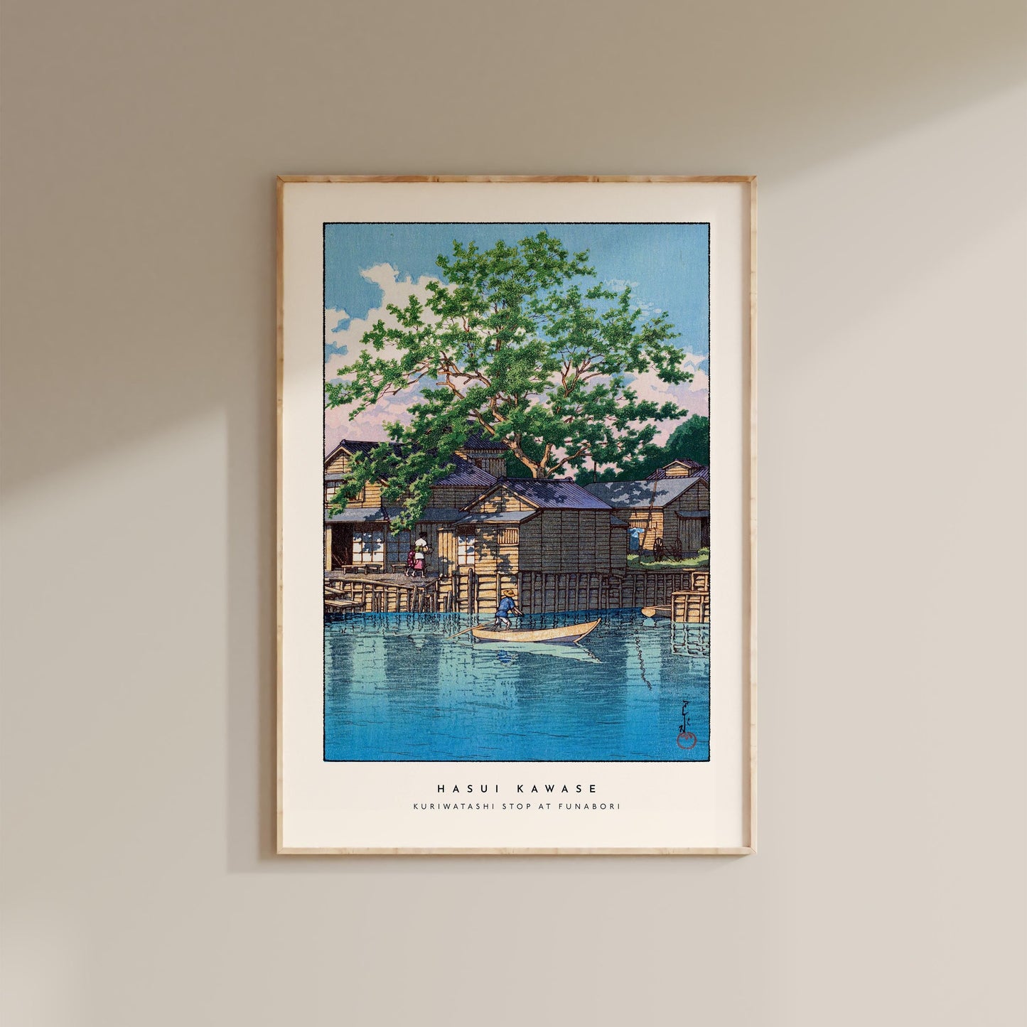 Hasui Kawase - Kuriwatashi Stop At Funabori Print