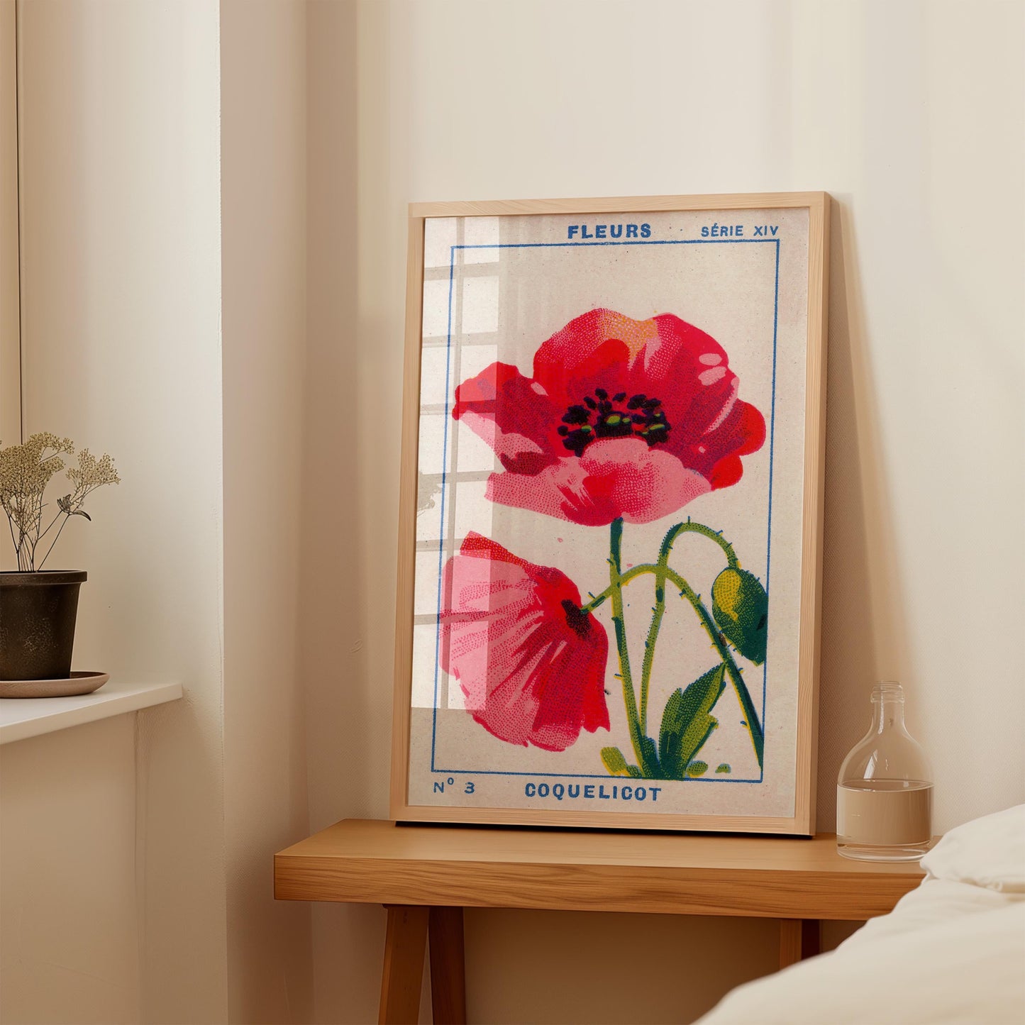Vintage Poppy Print