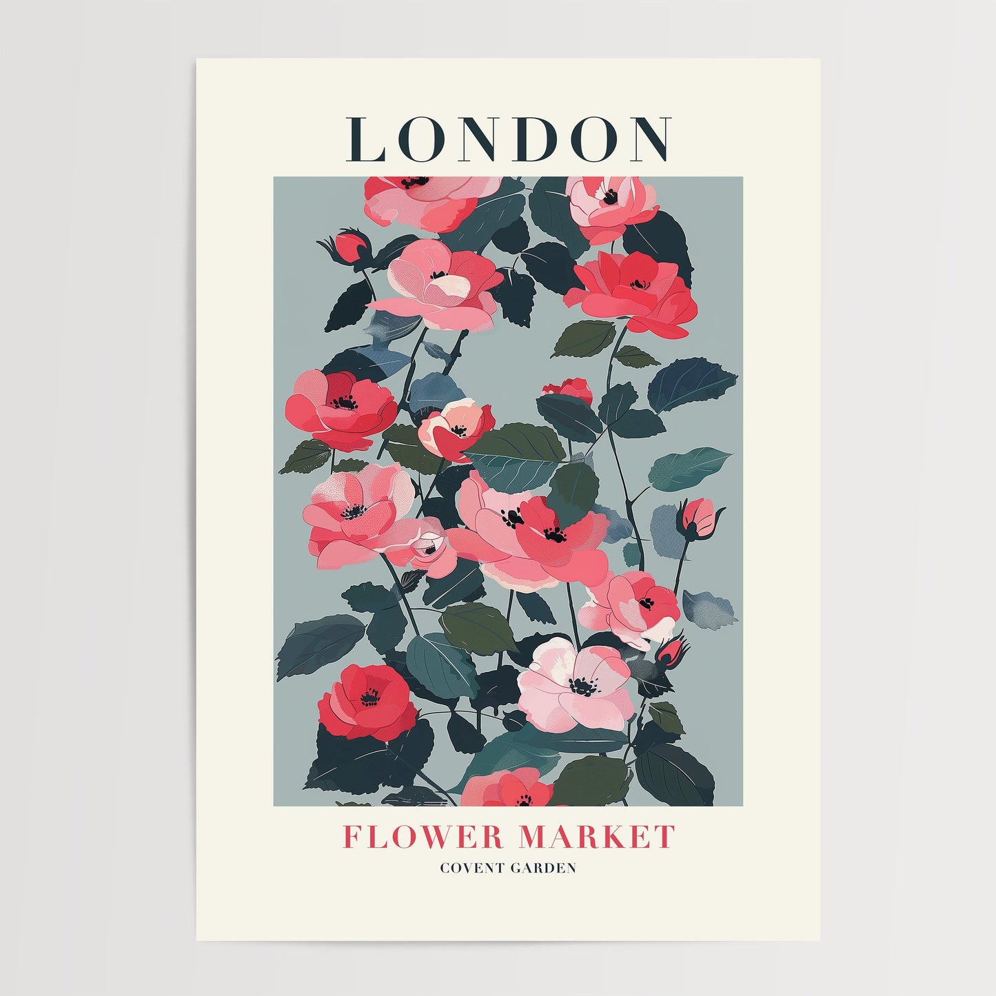 London Flower Market Print