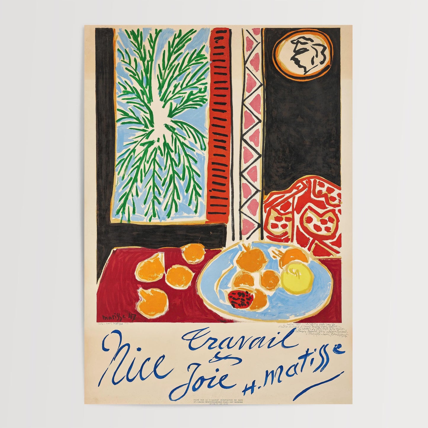 Henri Matisse - Nice, Travail et Joie Print