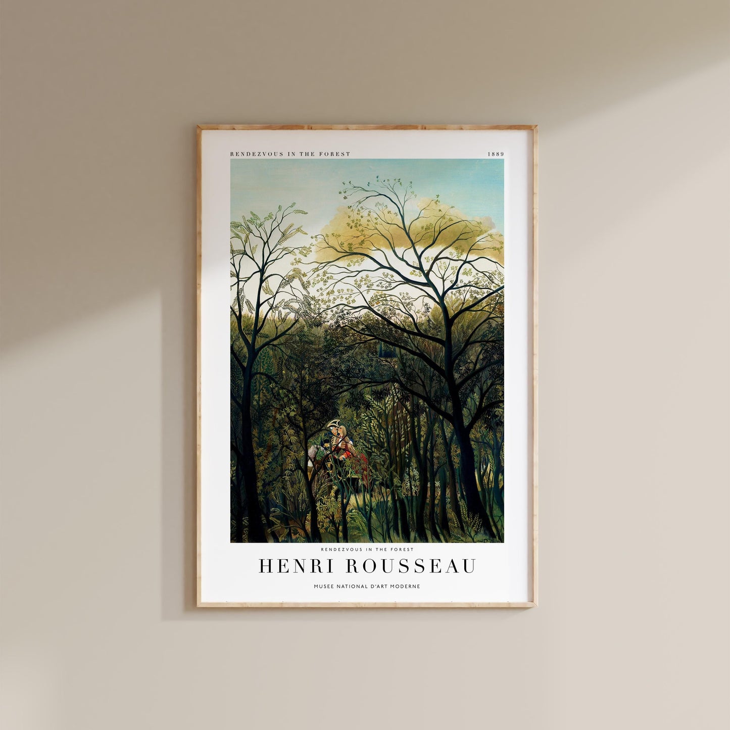 Henri Rousseau - Rendezvous in the Forest Print