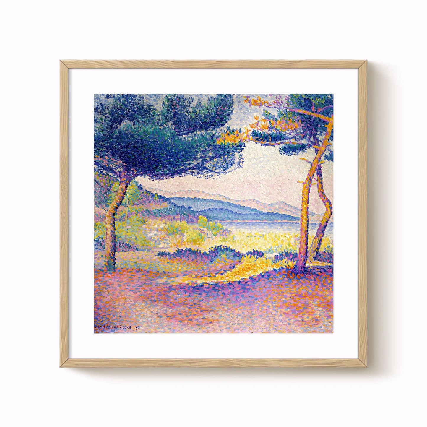 Henri-Edmond Cross - Pines Along the Shore Art Print