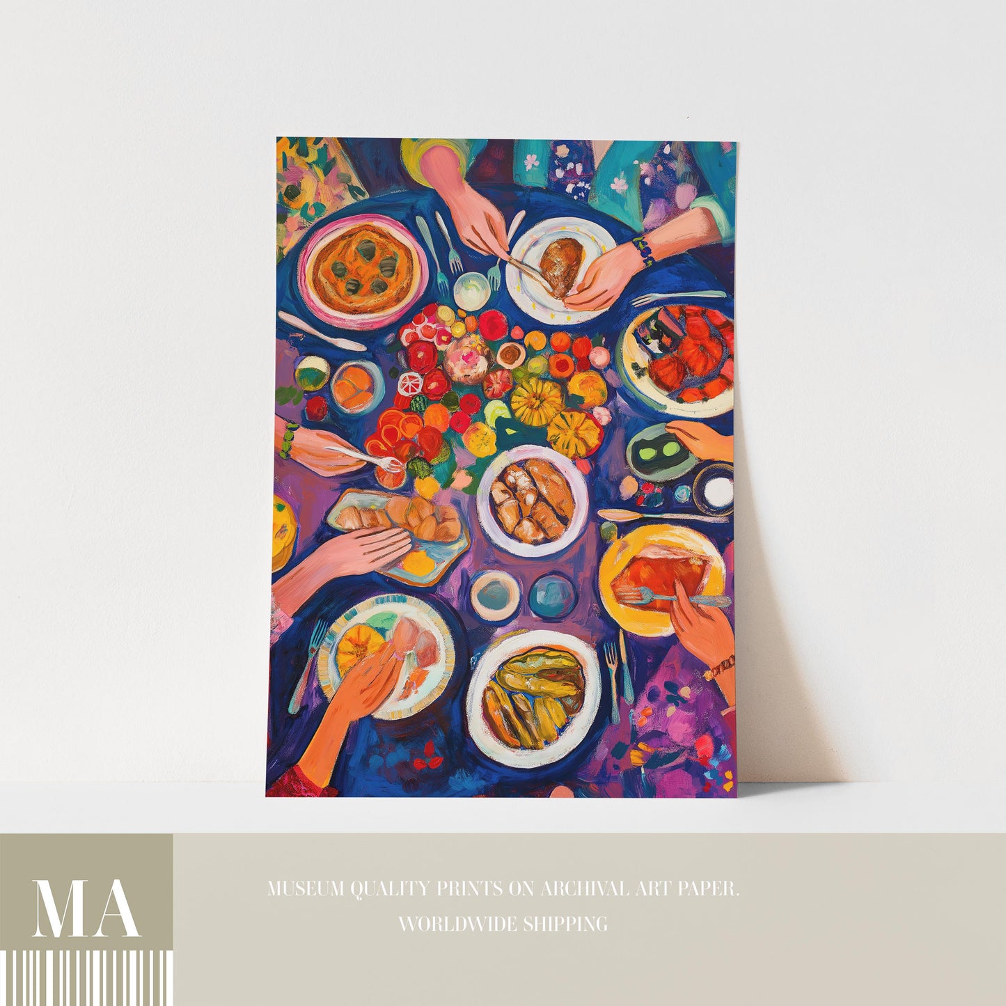 Dinner Table Art Print