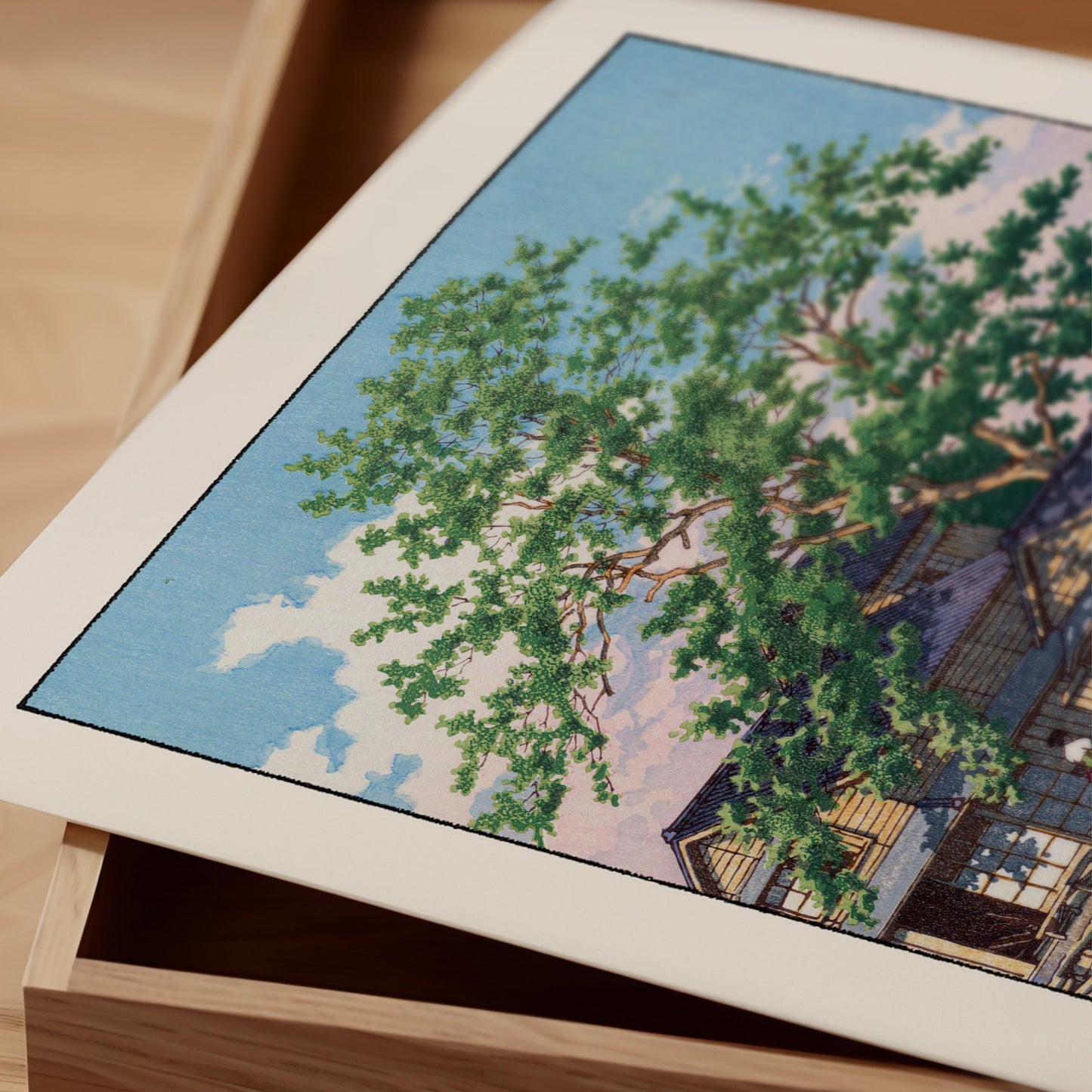 Hasui Kawase - Kuriwatashi Stop At Funabori Print