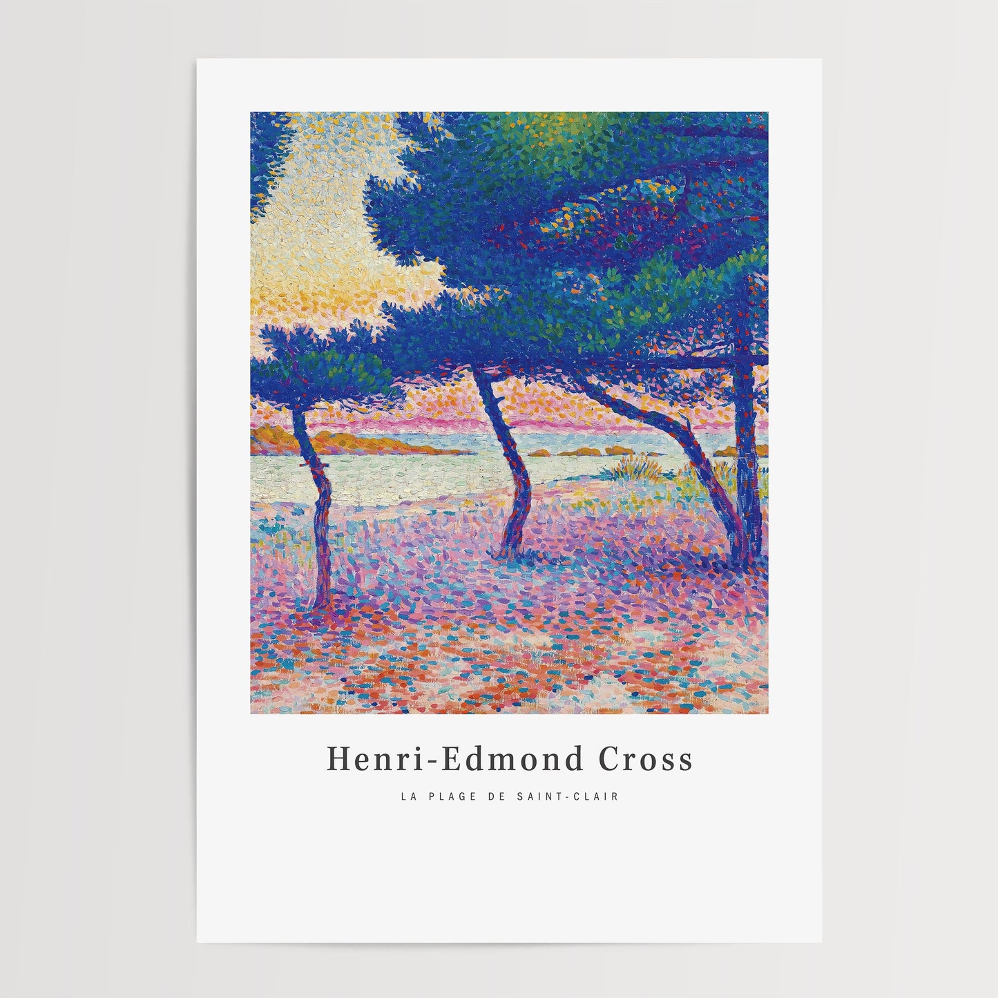 Henri-Edmond Cross - La Plage de Saint Clair Print