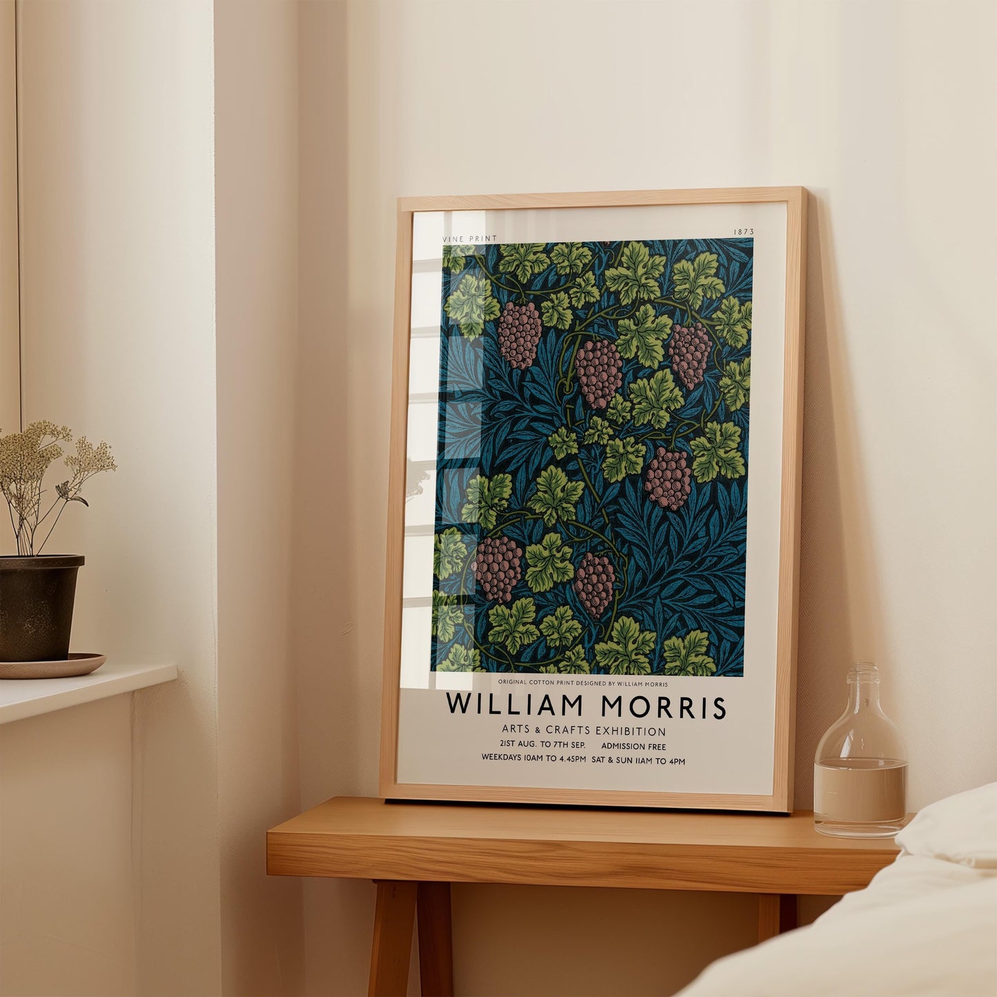 William Morris - Exhibition Poster Vine Pattern Print