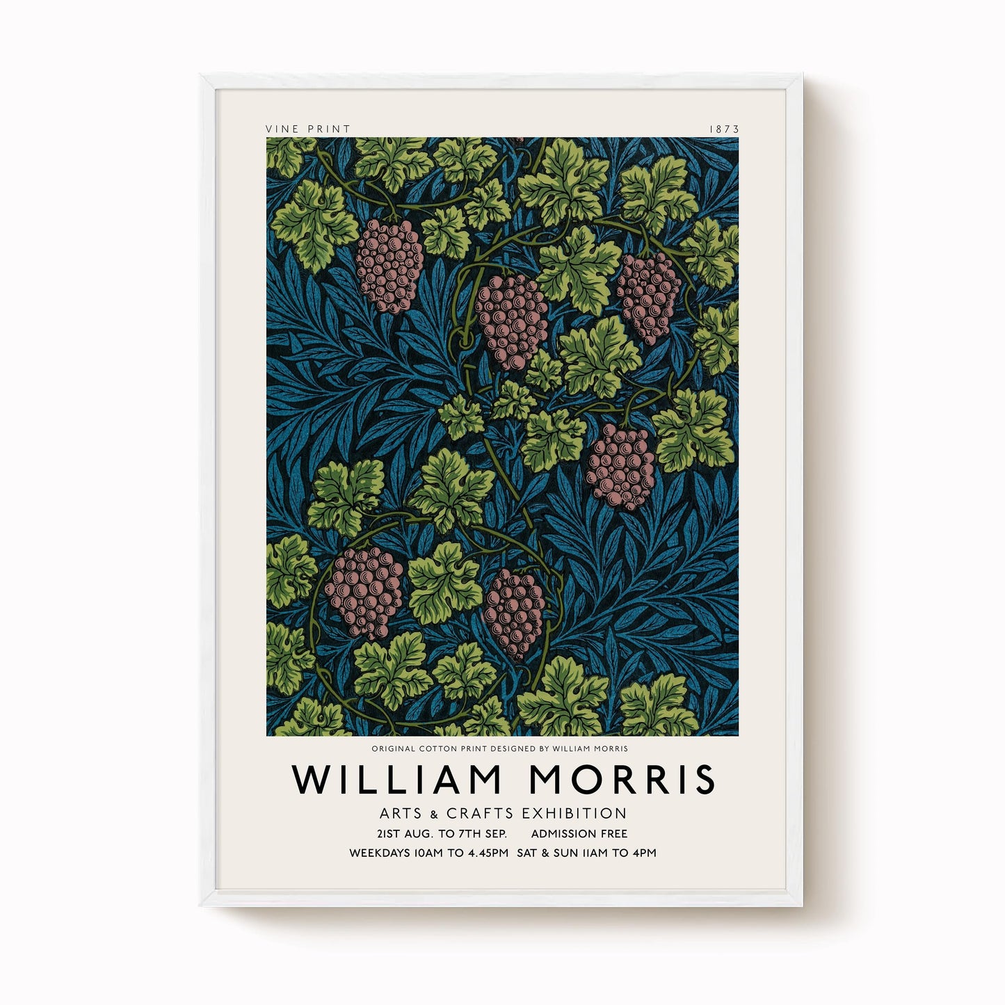 William Morris - Exhibition Poster Vine Pattern Print
