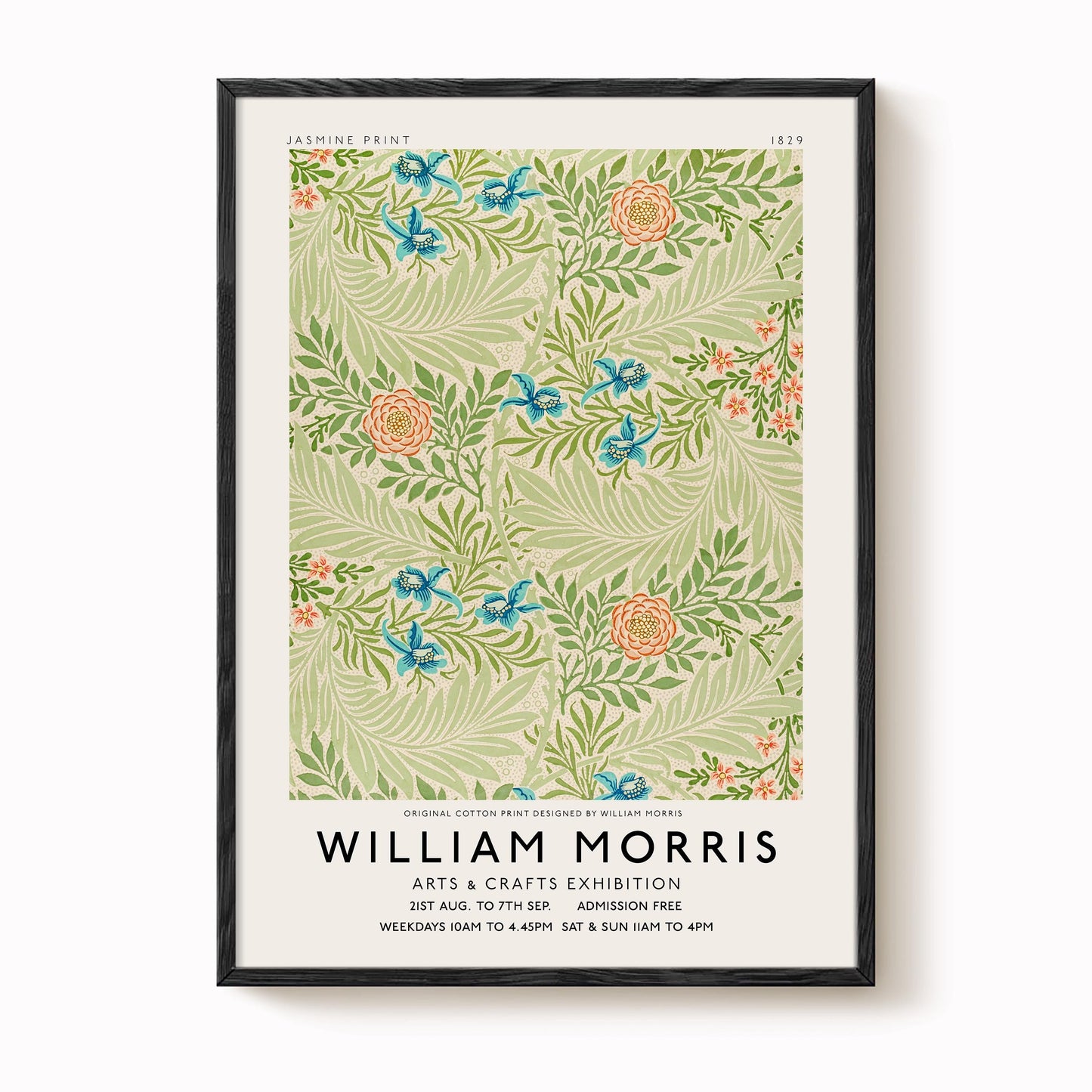 William Morris - Exhibition Poster - Jasmine Print