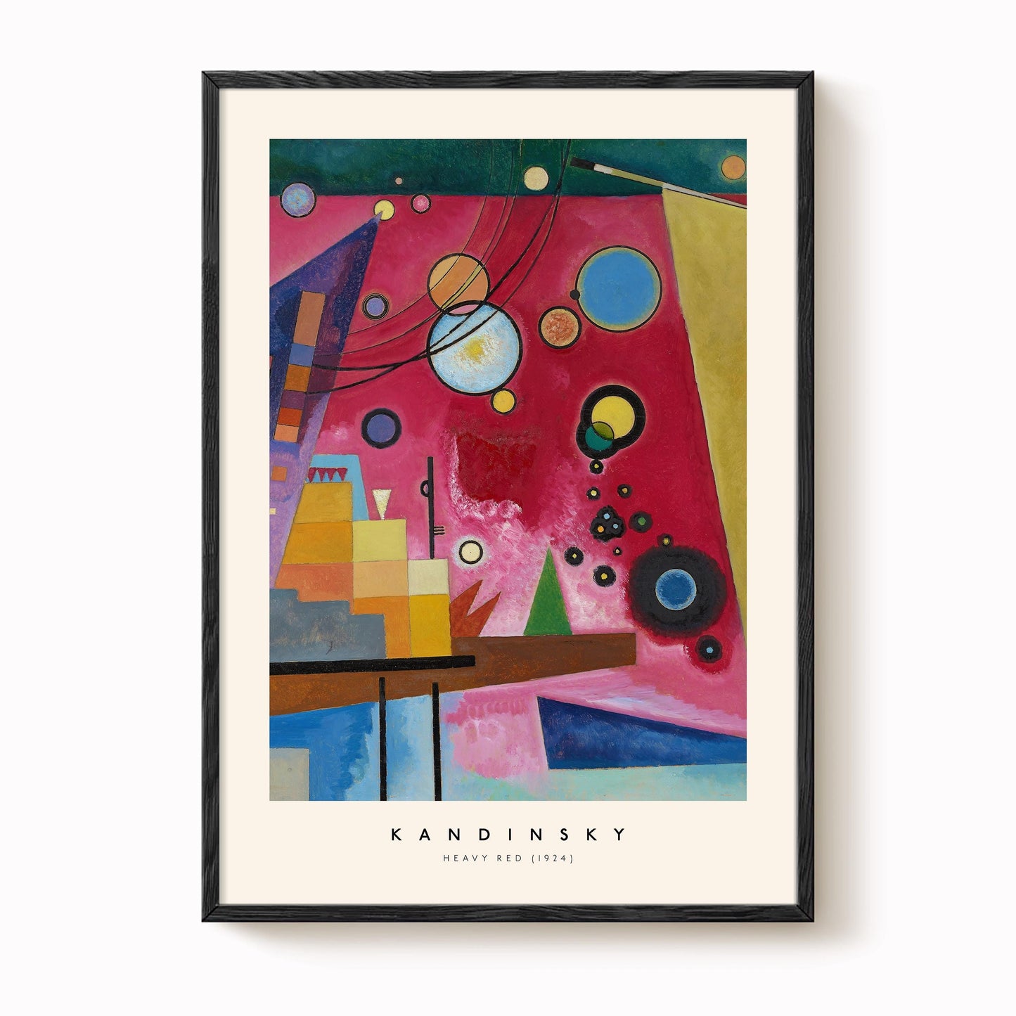 Kandinsky - Heavy Red Print