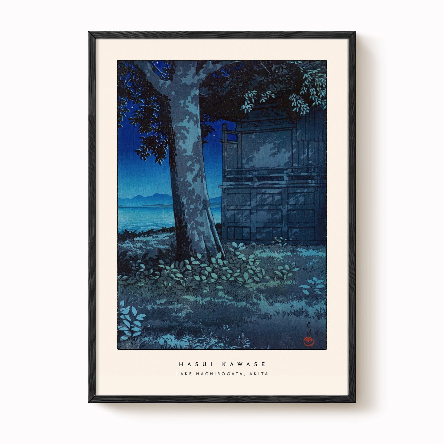 Hasui Kawase - Lake Hachiro Gata Print