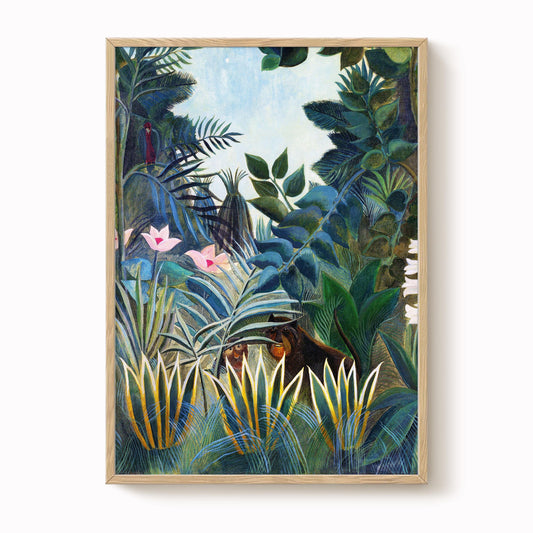 Henri Rousseau - The Equatorial Jungle Print
