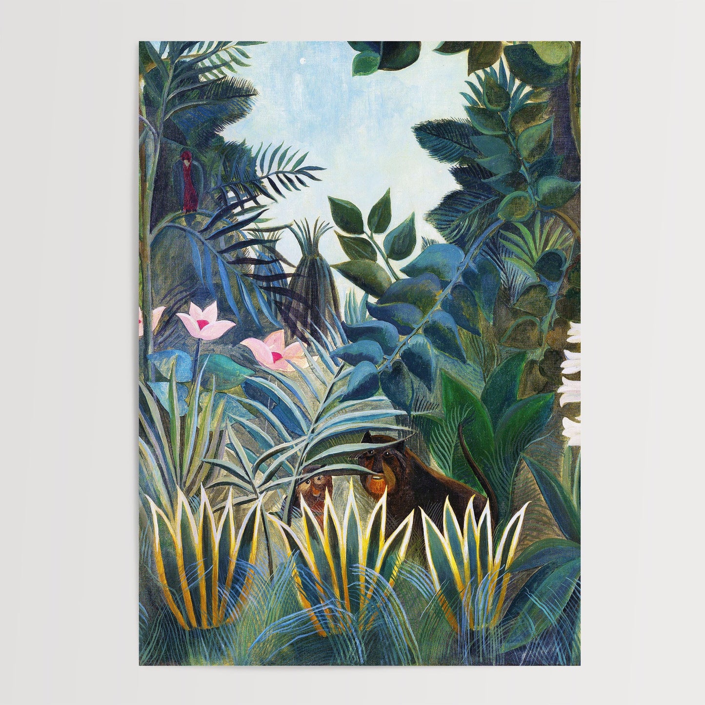 Henri Rousseau - The Equatorial Jungle Print