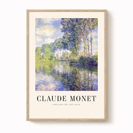 Monet - Poplars on the Epte Print