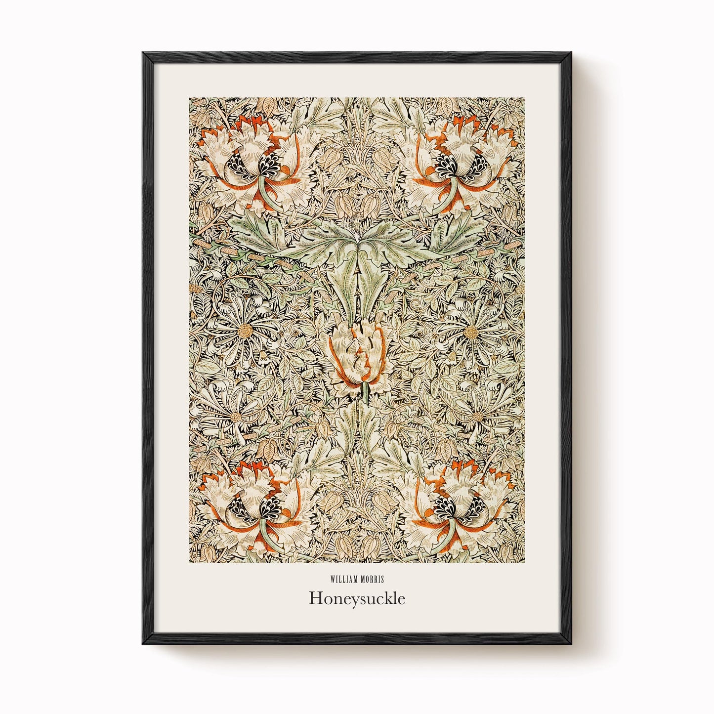 William Morris - Honeysuckle Pattern Print