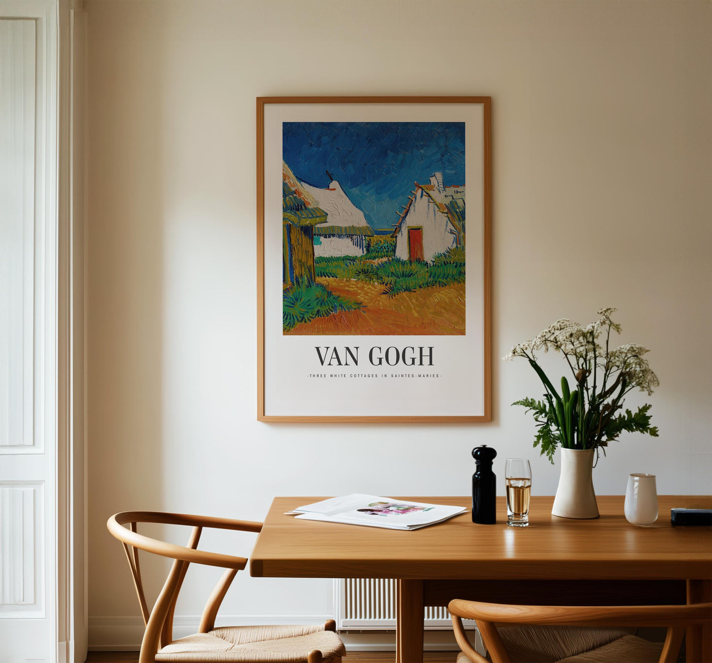 Van Gogh - Three White Cottages Print