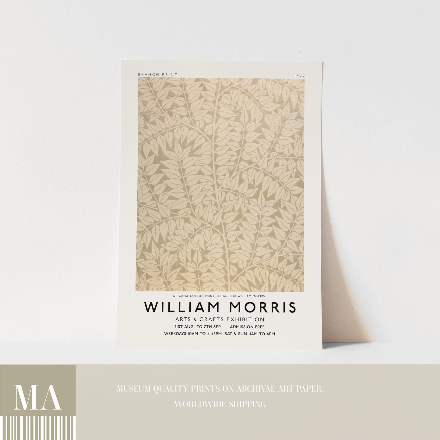 William Morris - Branch Pattern Print