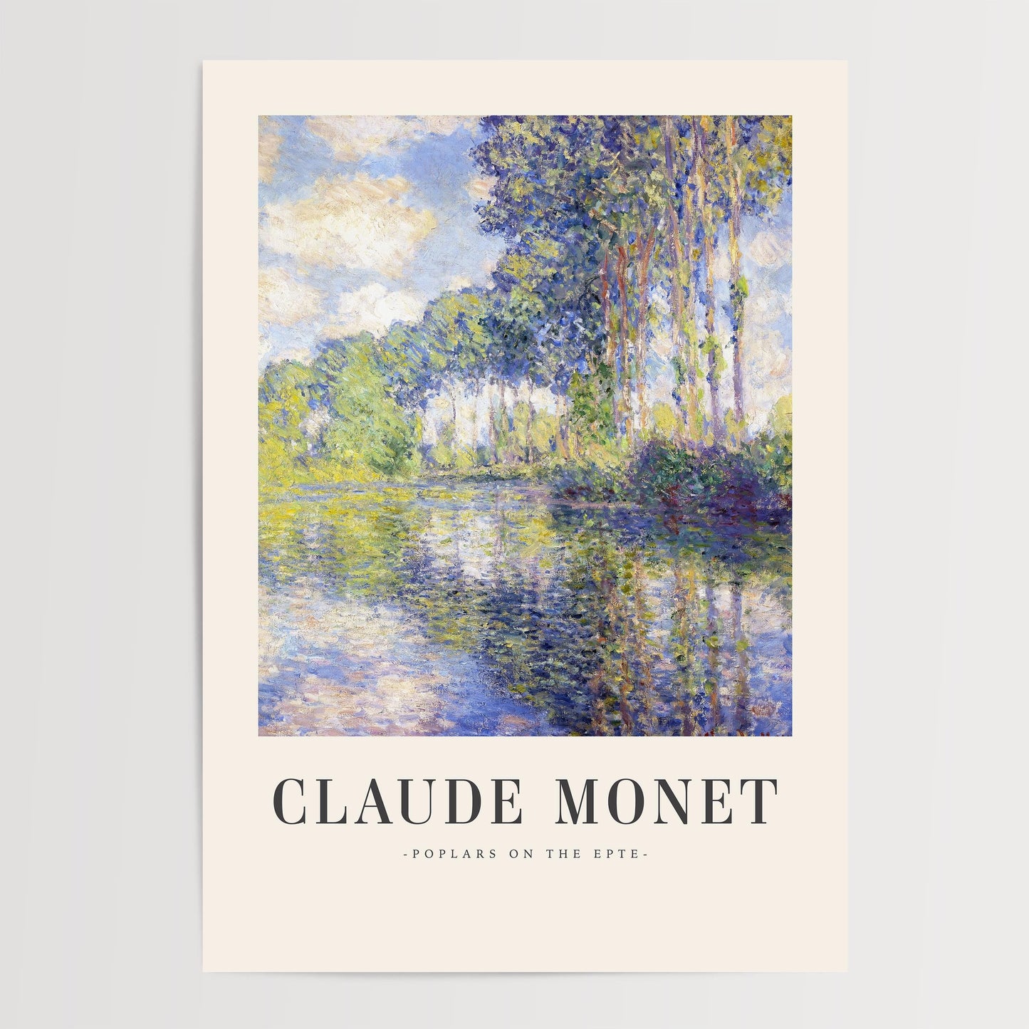 Monet - Poplars on the Epte Print