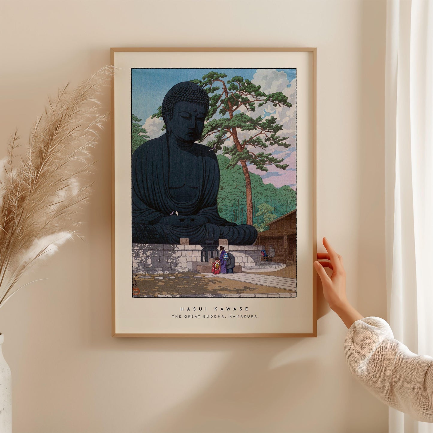 Hasui Kawase - The Great Buddha, Kamakura Print