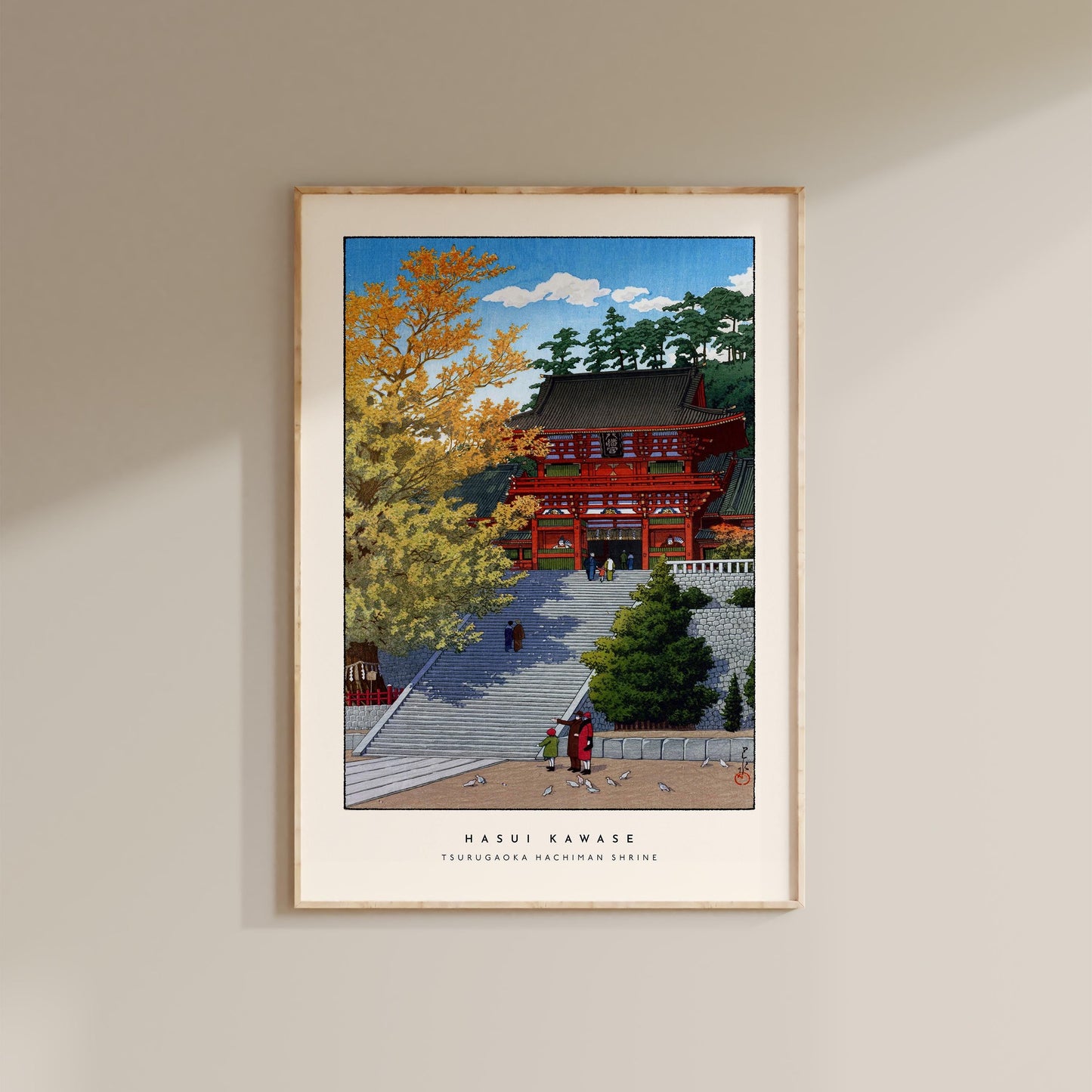 Hasui Kawase - Tsurugaoka Hachiman Shrine Print