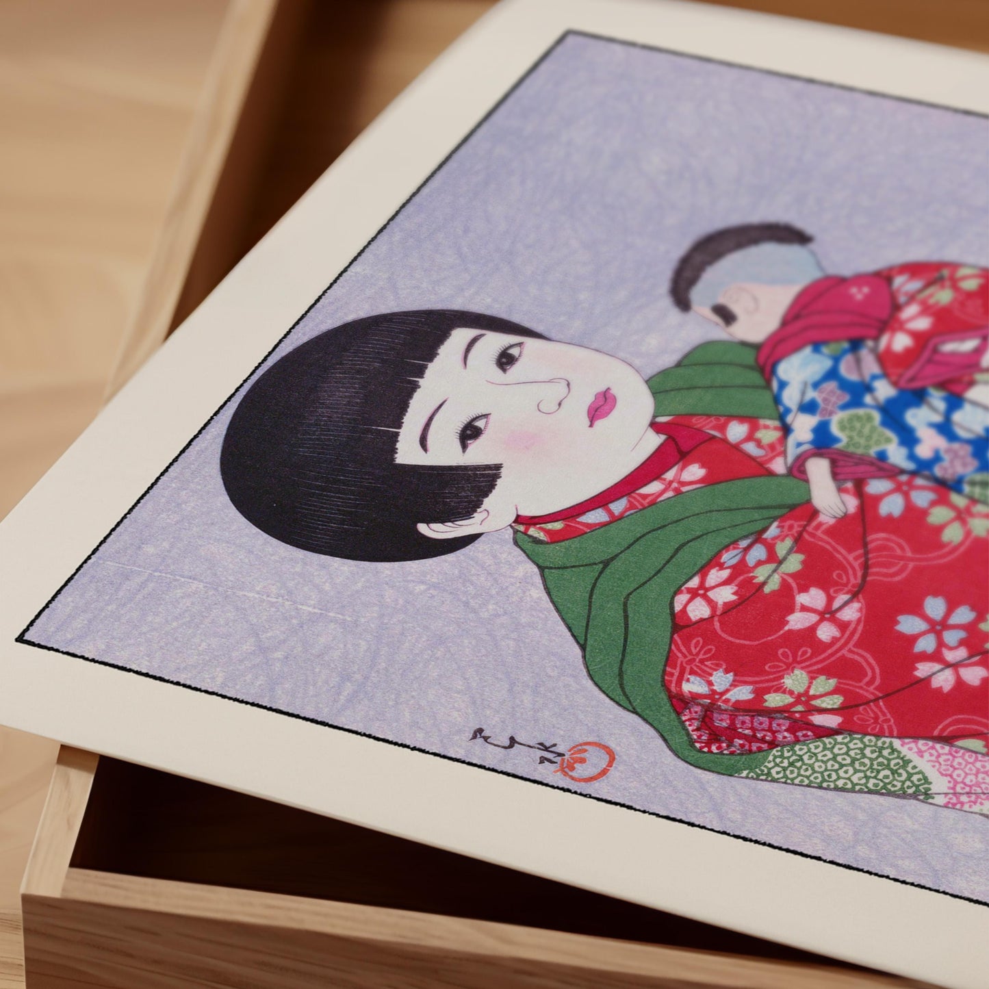 Hasui Kawase - Child With Doll Print