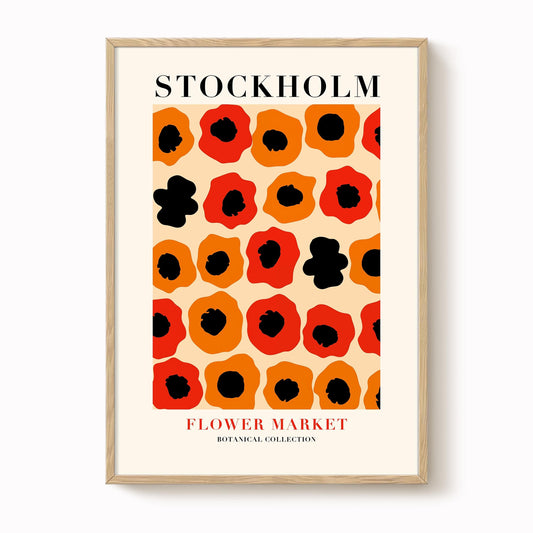 Stockholm Flower Market Print