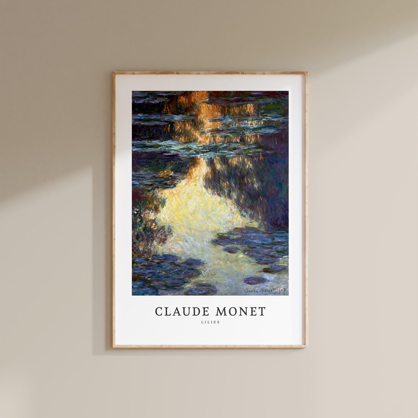 Monet - Water Lilies Print