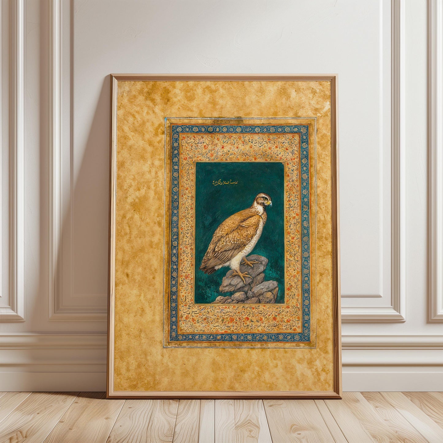 Mughal Golden Vulture Print