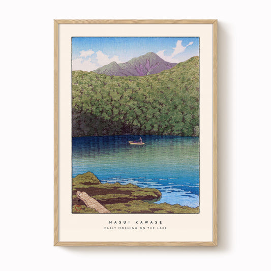 Hasui Kawase - Early Morning  On The Lake Print