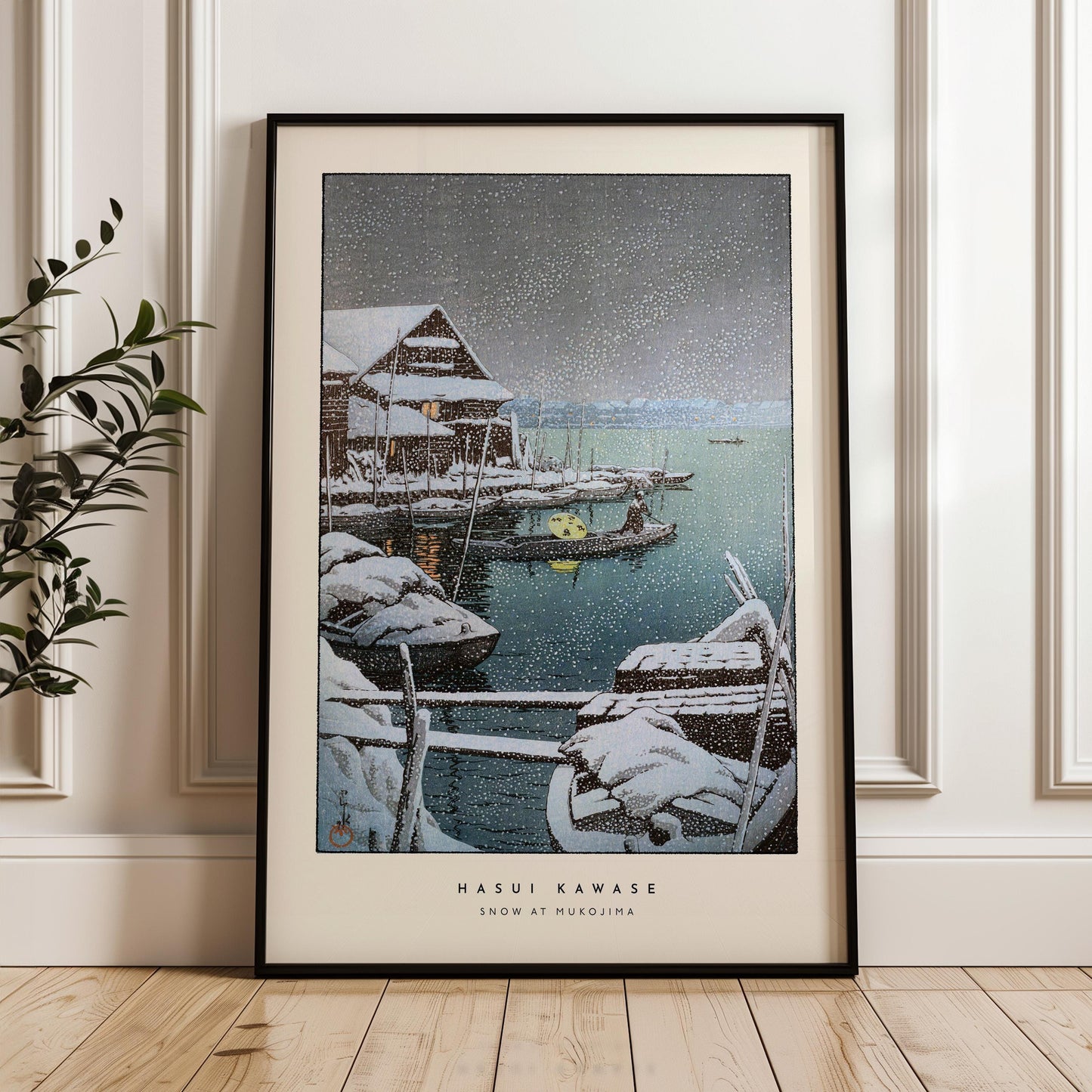 Hasui Kawase - Snow at Mukojima Print