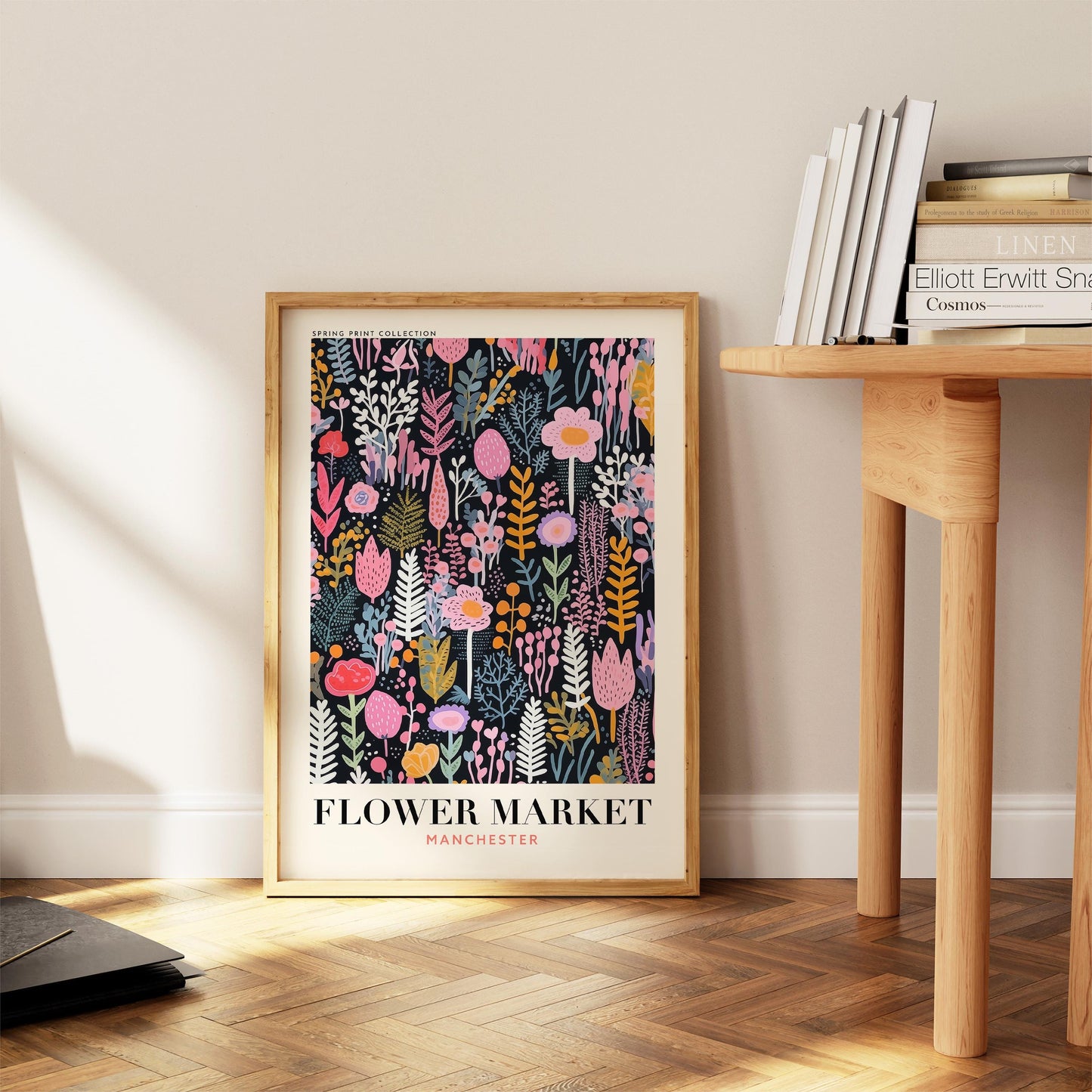 Manchester Flower Market Print