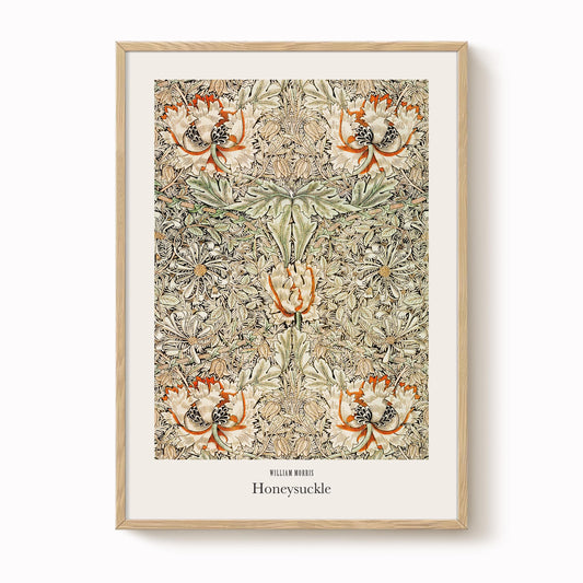 William Morris - Honeysuckle Pattern Print