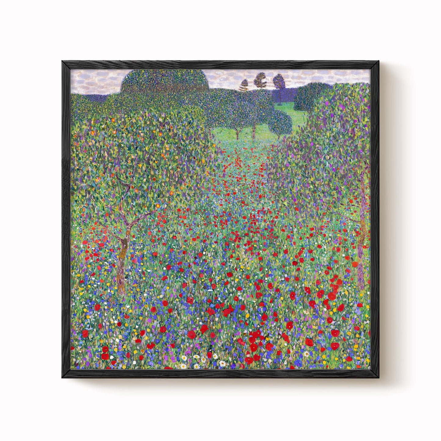 Gustav Klimt - Poppy Meadow Art Print
