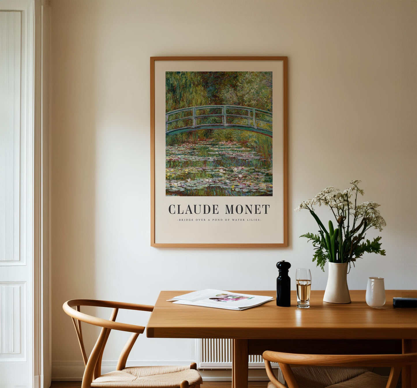 Monet - Water Lily Pond Bridge Print