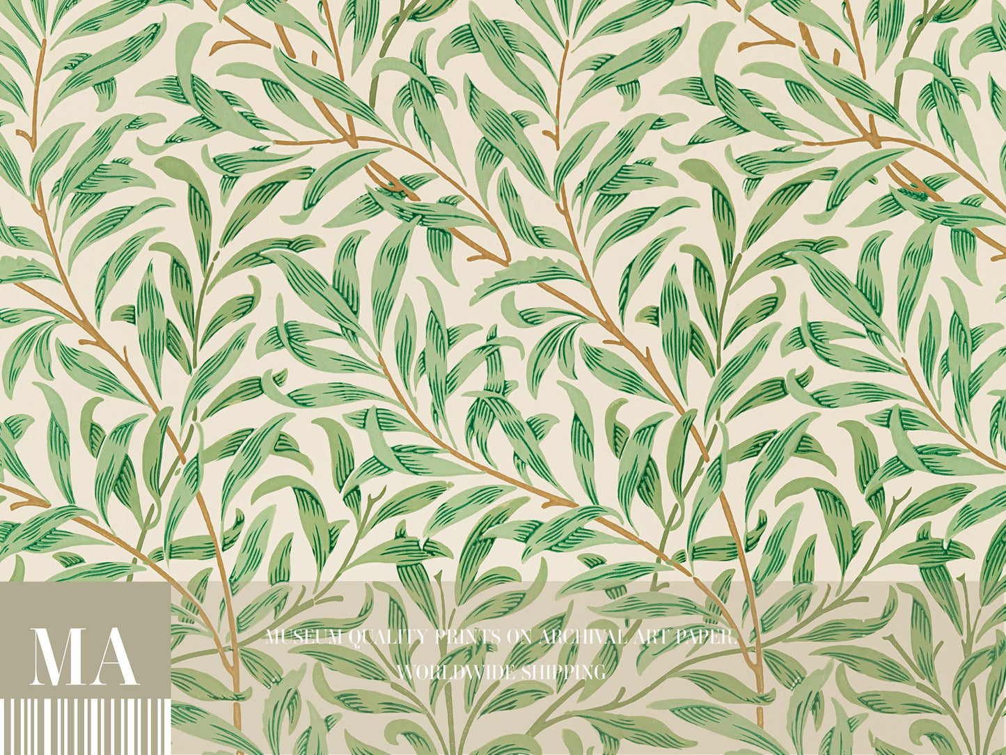 William Morris - Willow Bough Pattern Print