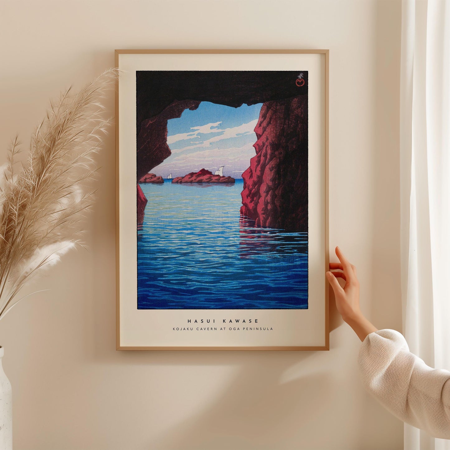 Hasui Kawase - Kojaku Cavern at Oga Peninsula Print