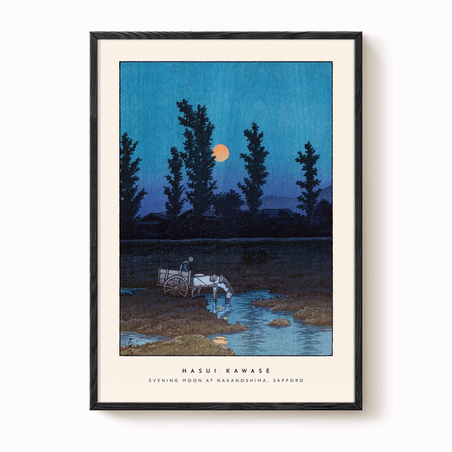 Hasui Kawase - Evening Moon Print