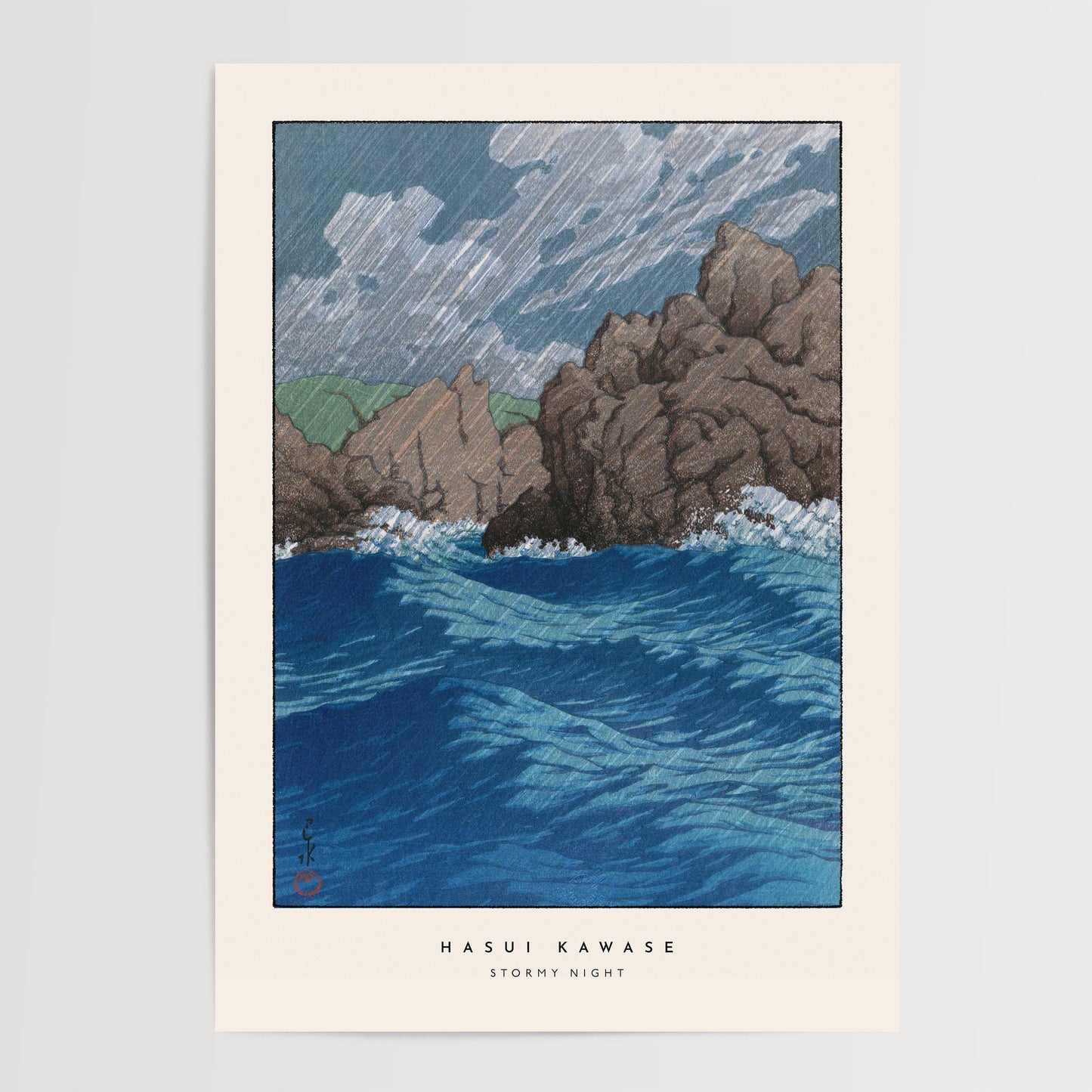 Hasui Kawase - Stormy Night Print
