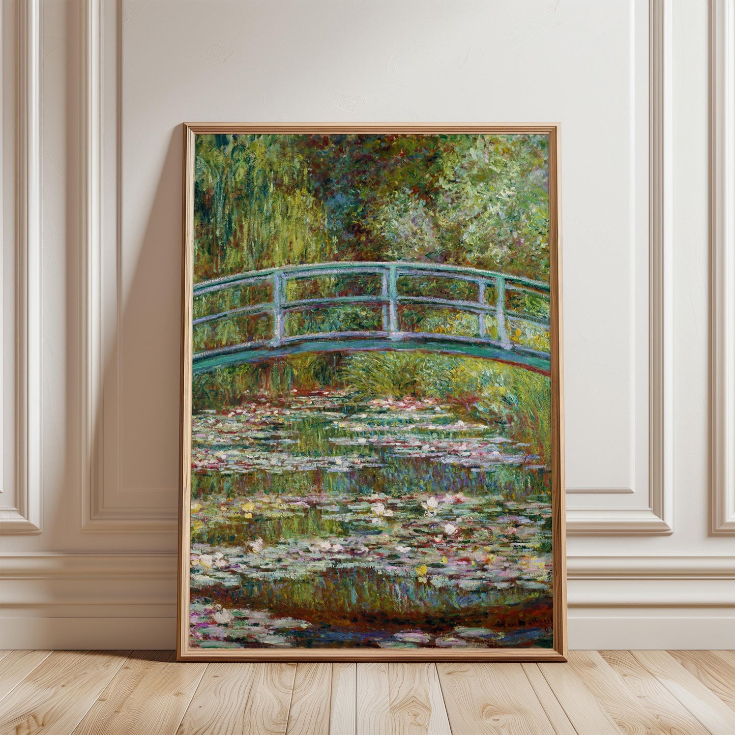 Monet - Water Lily Pond Bridge Print