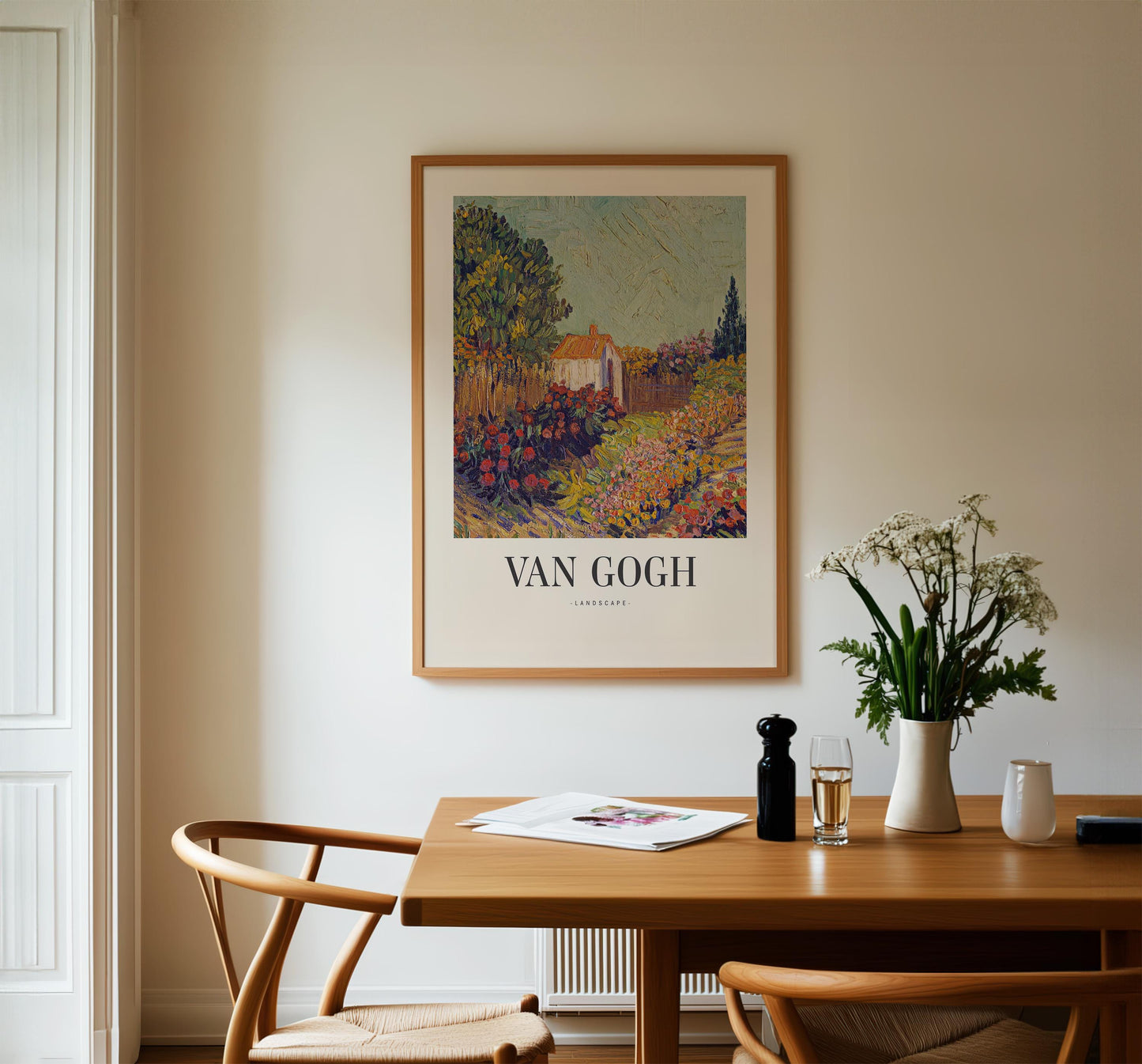 Van Gogh - Landscape with Garden House Print