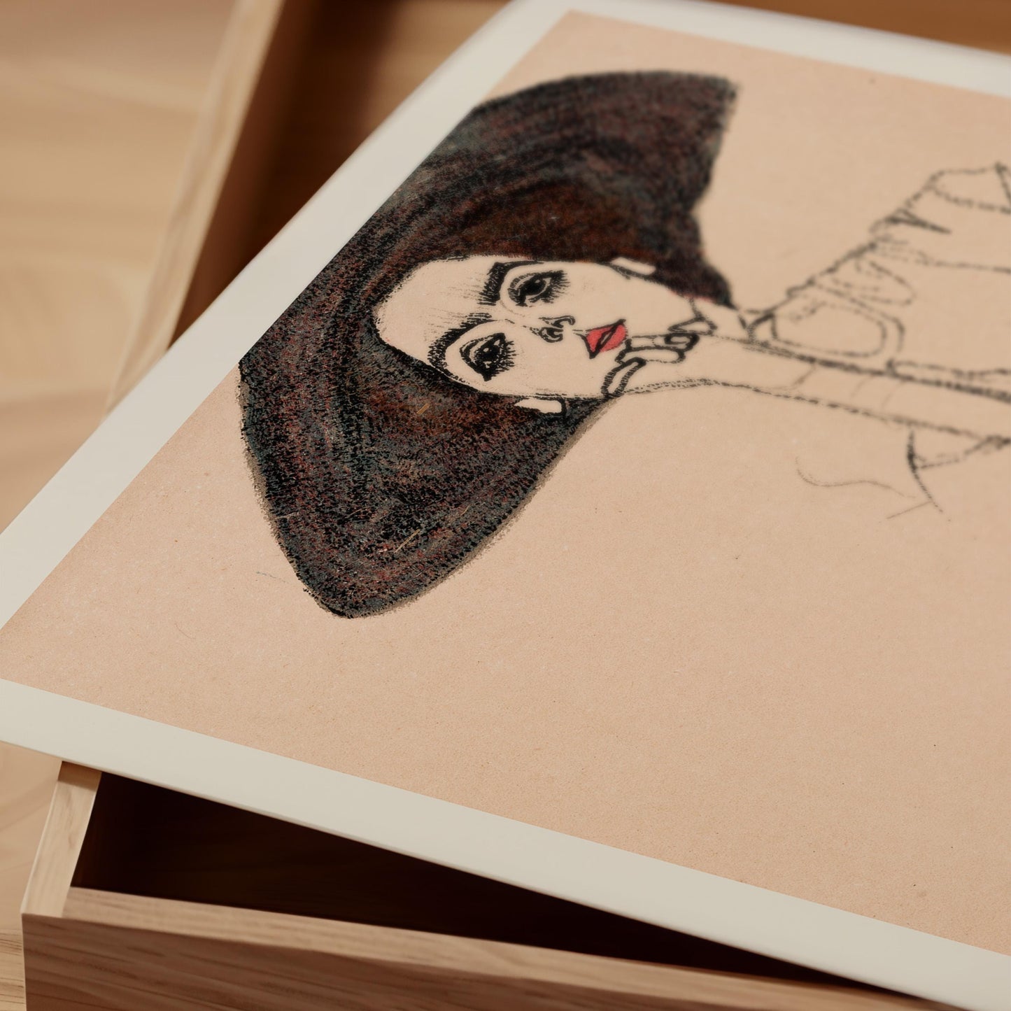 Egon Schiele - Woman with Wide Hat Print