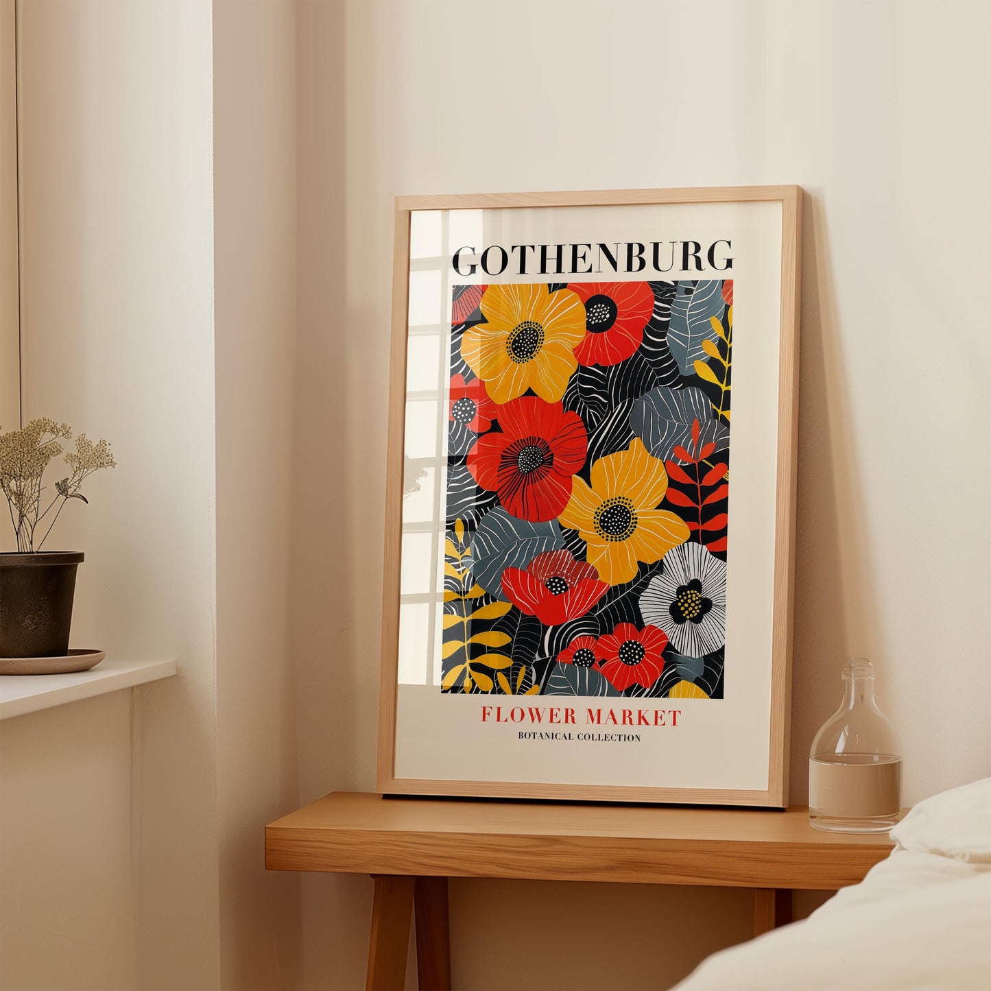 Gothenburg Flower Market Print